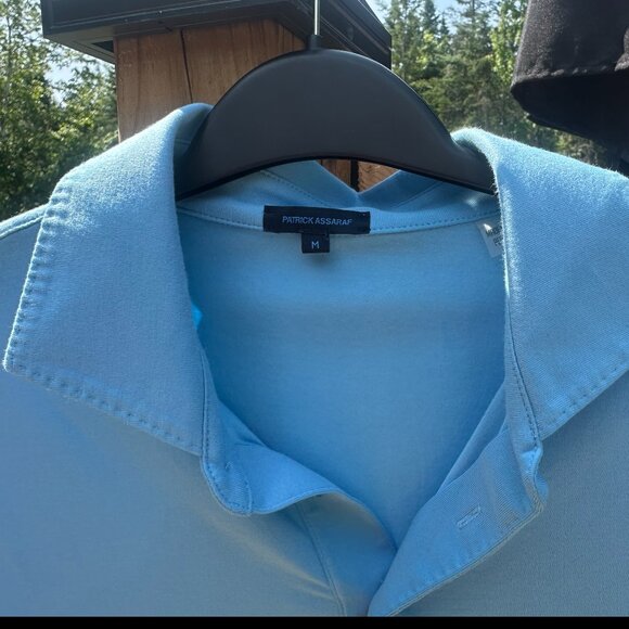 Patrick Assaraf Pima Cotton Stretch Polo light blue - Picture 2 of 2